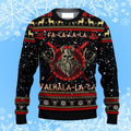 Falalala Valhalla Viking Ugly Christmas Sweater