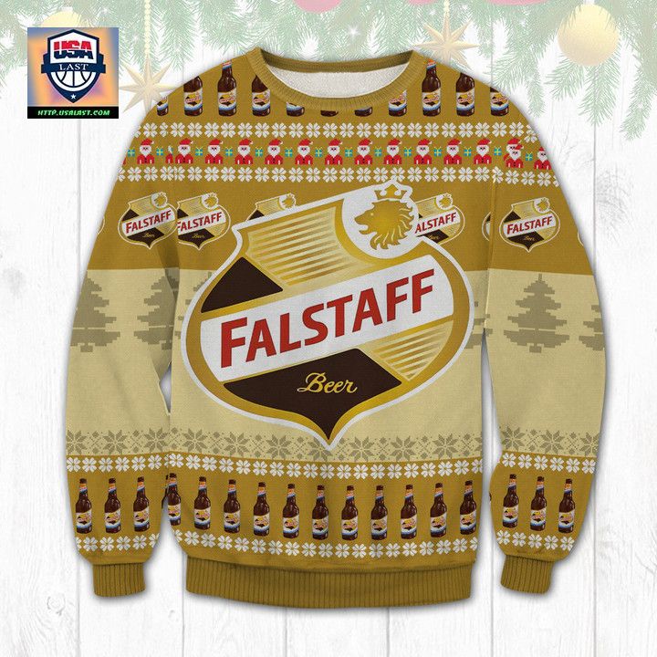 Falstaff Beer Ugly Christmas Sweater