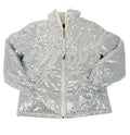 SQ-1999 White Sequin Zip Up Jacket