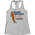 Women's Feeling Stressed? Try Running from Your Problems Racerback Tank Top