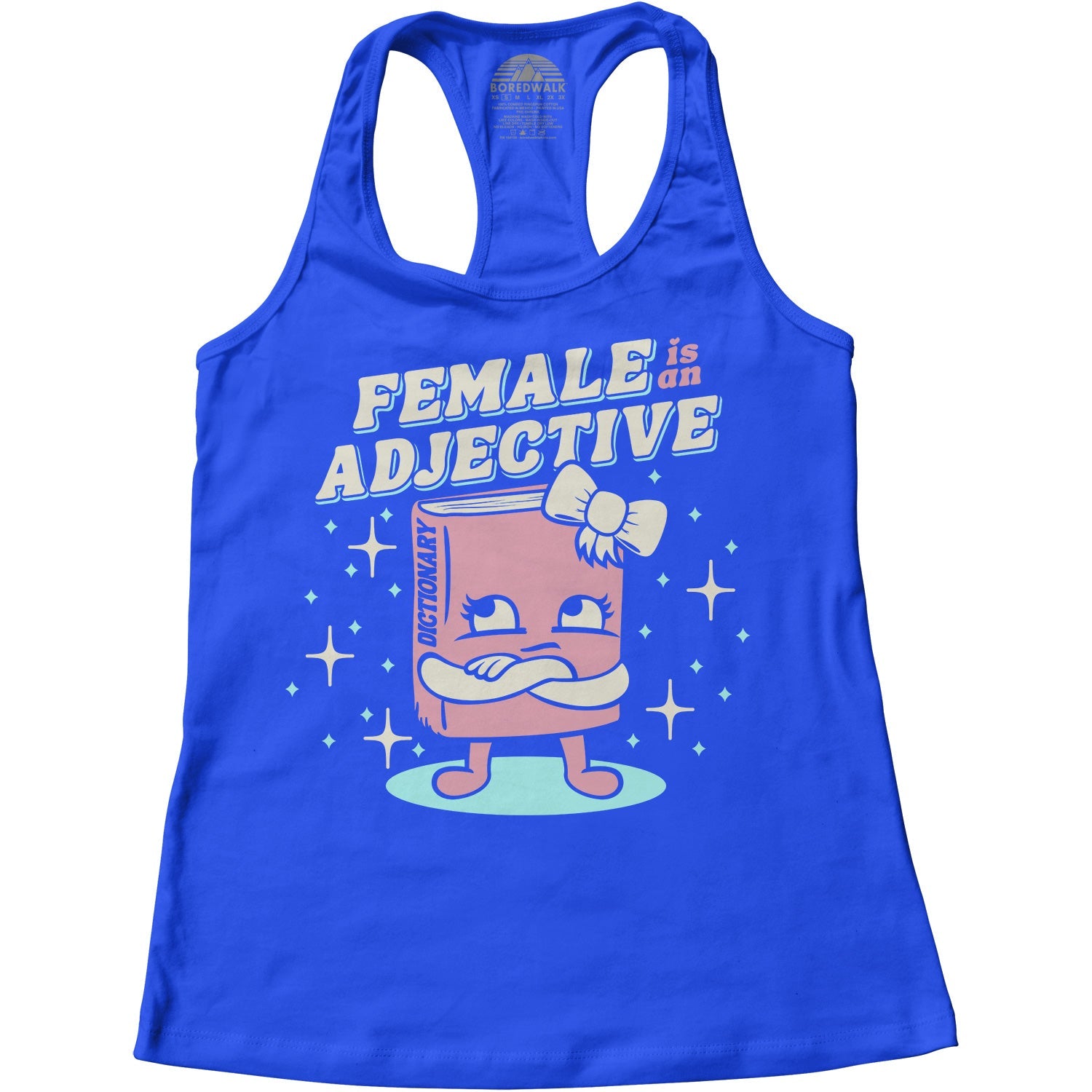 Women's Female is an Adjective Racerback Tank Top