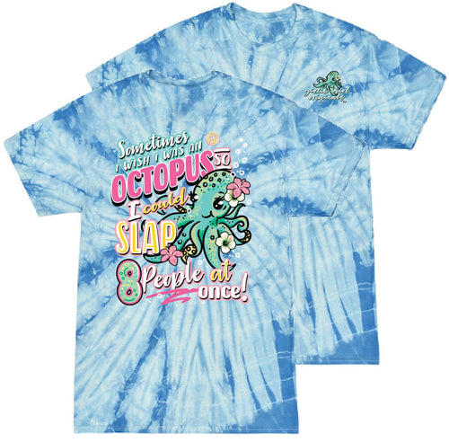 2568 Octopus Slap Ss-Spider Baby Blue