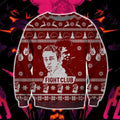 Fight Club Knitting Pattern 3D Print Ugly Christmas Sweater