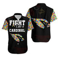 Fight Like A Arizona Cardinals Autism Support Hawaiian Shirt