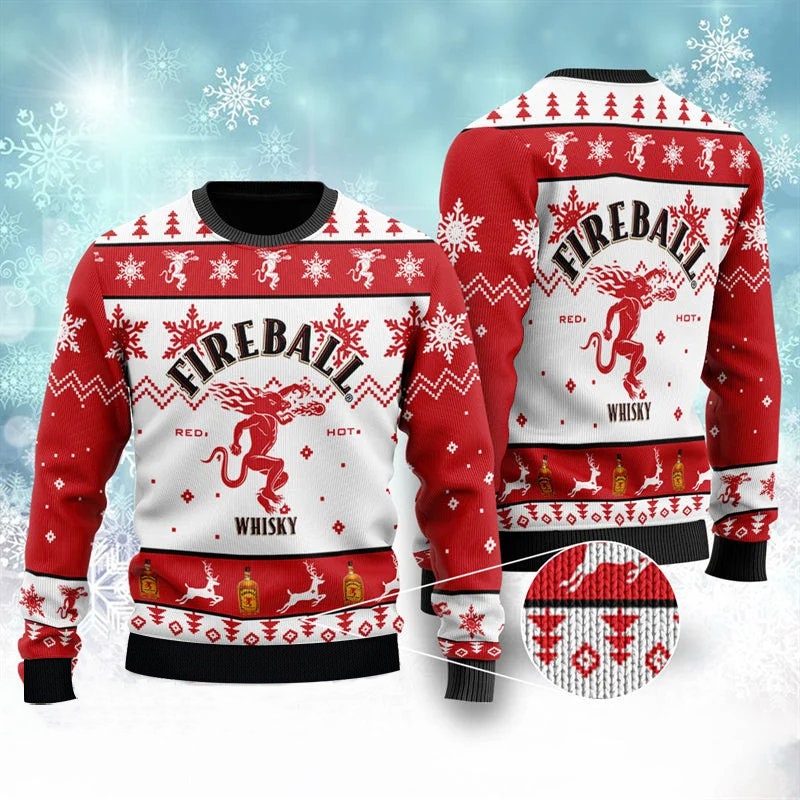 Fireball Ugly Christmas Sweater