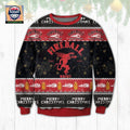 Fireball Whisky Black Ugly Christmas Sweater