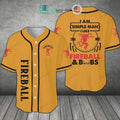 BEST Fireball Whisky I Am Simple Man I Like Fireball orange Baseball Jersey