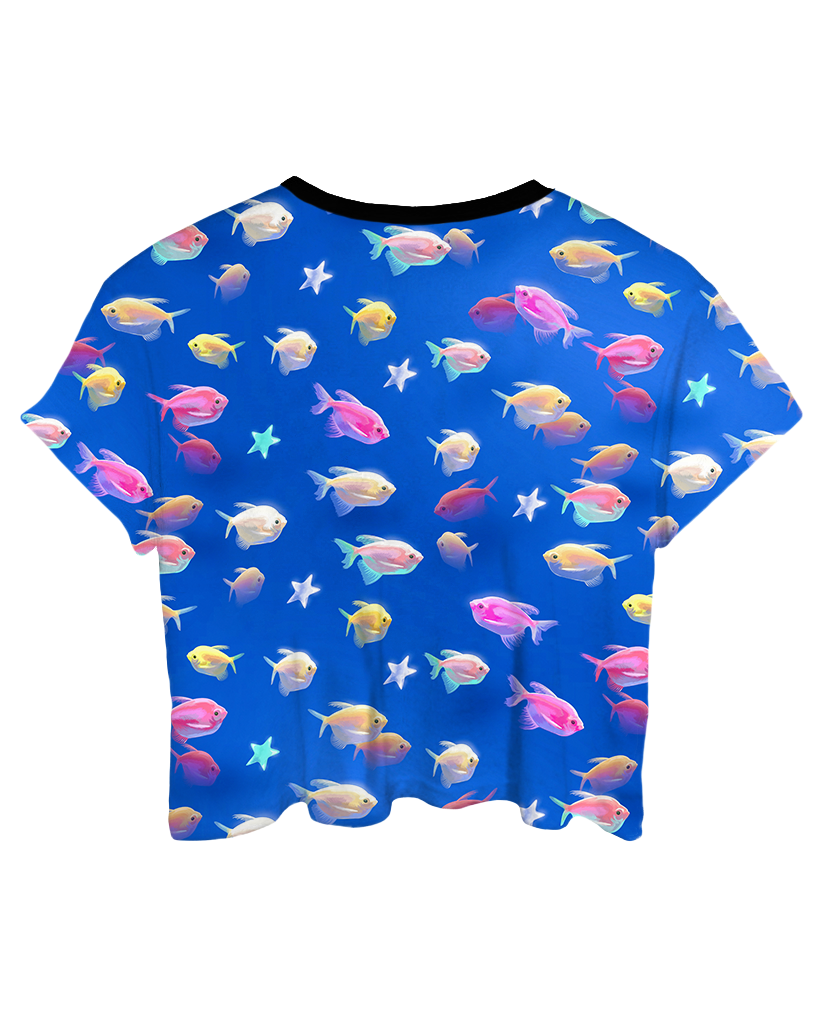 Fishes For Vapor Crop Top