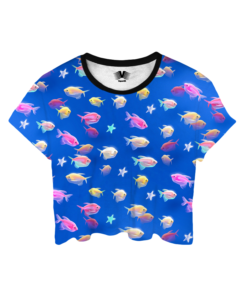 Fishes For Vapor Crop Top