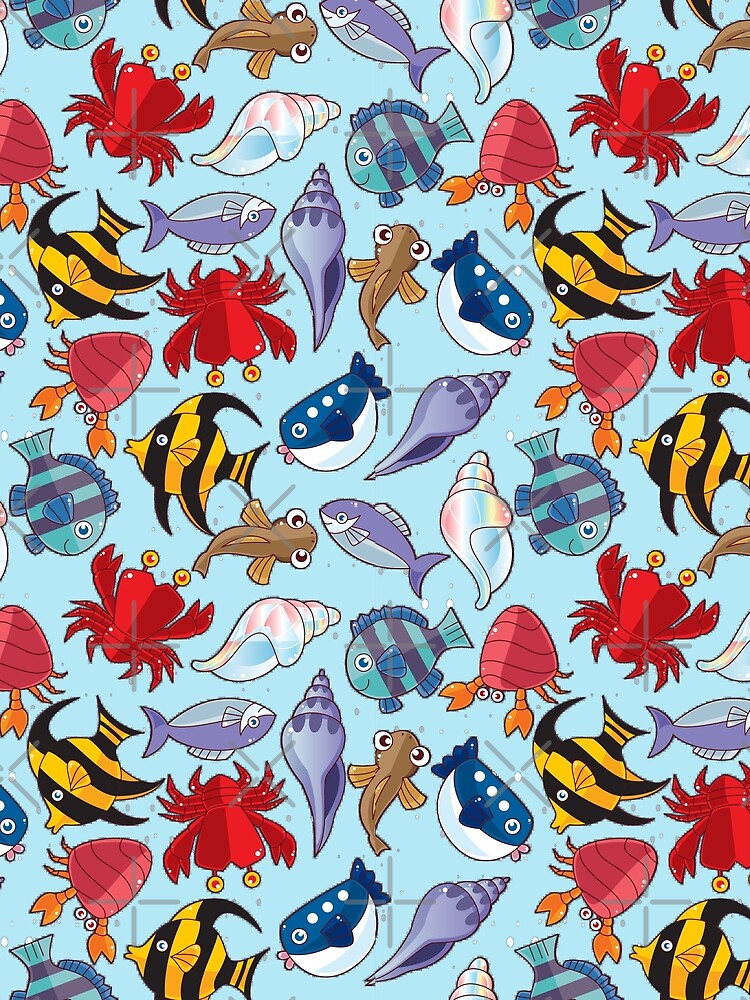 sea life pattern by MangaCortaTees