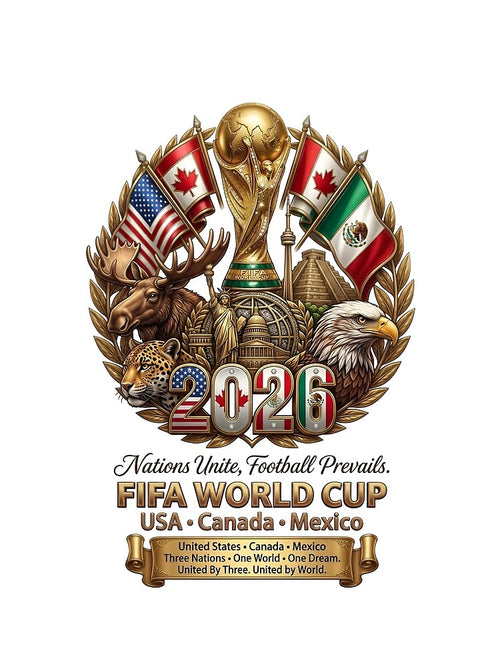 2026 World Cup USA Canada Mexico Trophy by Sovereign Supply Co.