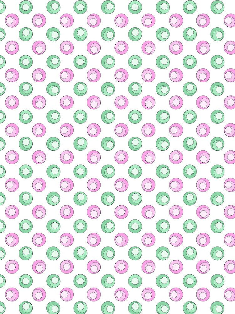 Circular in Pastels - Pink & Green by HorsesLargesse