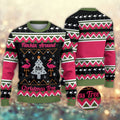 Flockin’ Around The Christmas Tree Flamingo Ugly Christmas Sweater