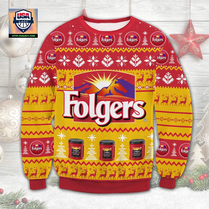 Folgers Coffee Ugly Christmas Sweater