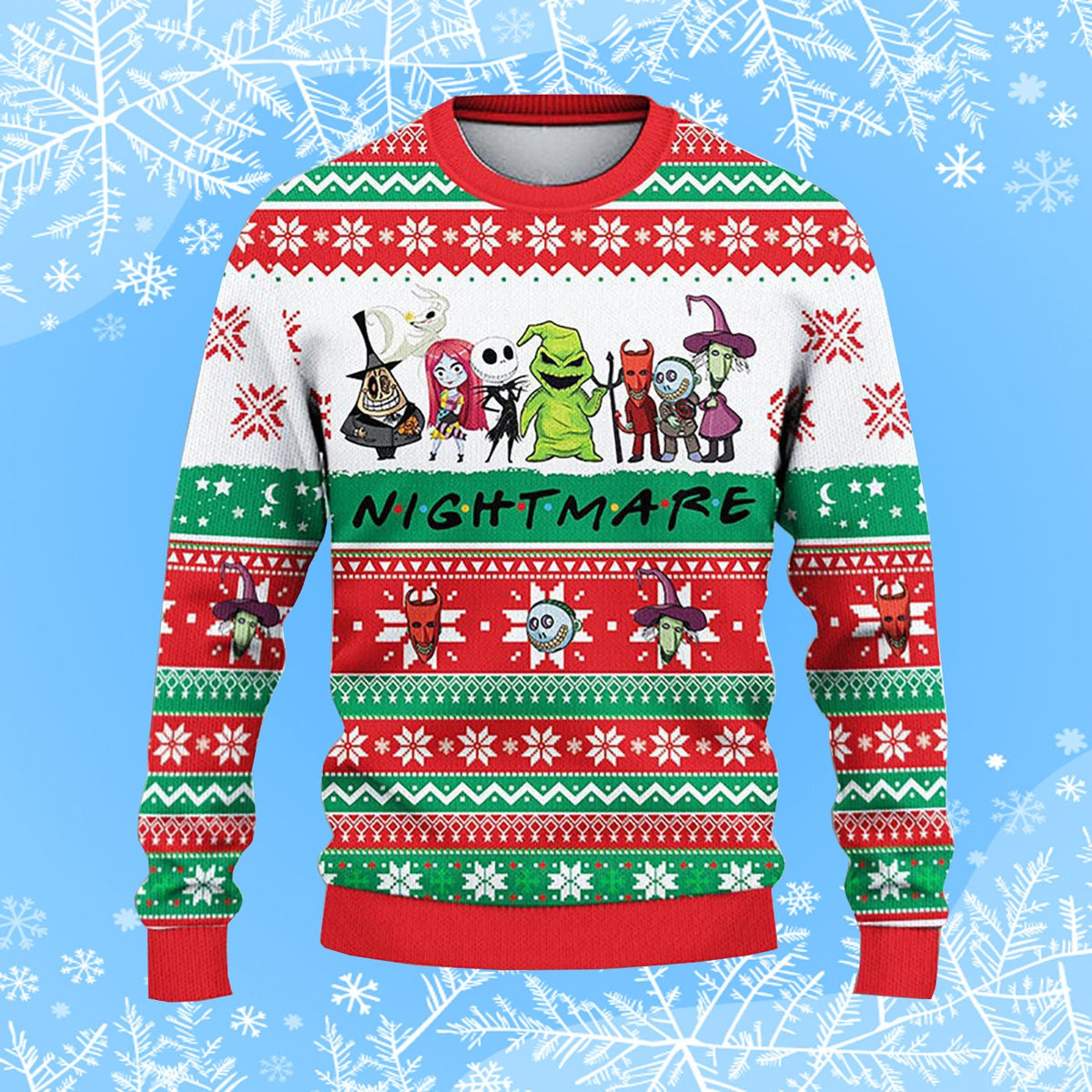Friends Nightmare Halloween Ugly Christmas Sweater