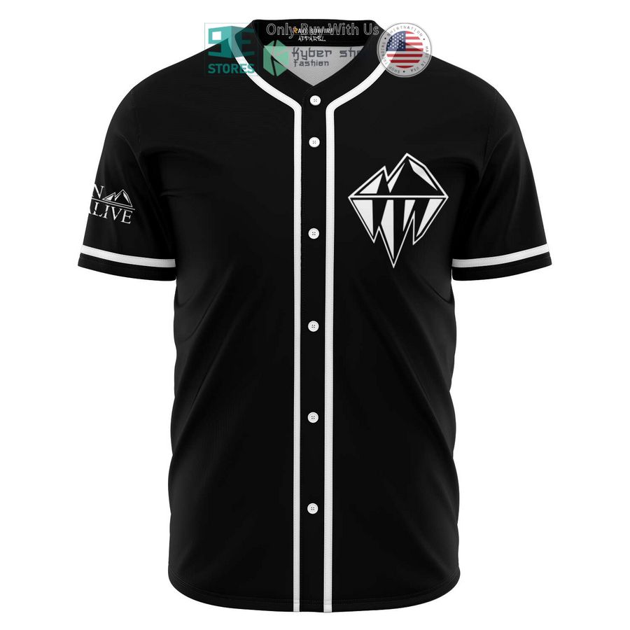 BEST Frozen Alive logo Are You Alive black white Baseball Jersey