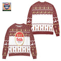 Fruh Kolsch Seit 1904 Reindeer Pine Tree Ugly Christmas Sweater