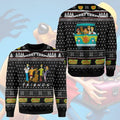 Funny Dog Friends Christmas Wool Ugly Knitted Ugly Christmas Sweater