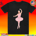 Geddy Lee Wearing Pink Ballerina Alex Lifeson T-shirt