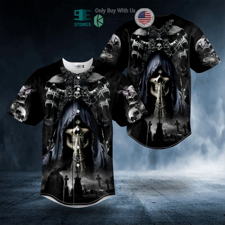 BEST Ghost Butterfly Prayer Skull Baseball Shirt