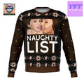 Girls Naughty List Meme Design 3d Ugly Christmas Sweater