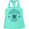 Women's Glass Half Empty Society Racerback Tank Top