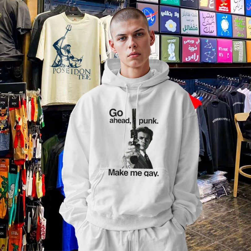 Go Ahead Punk Make Me Gay T-shirt
