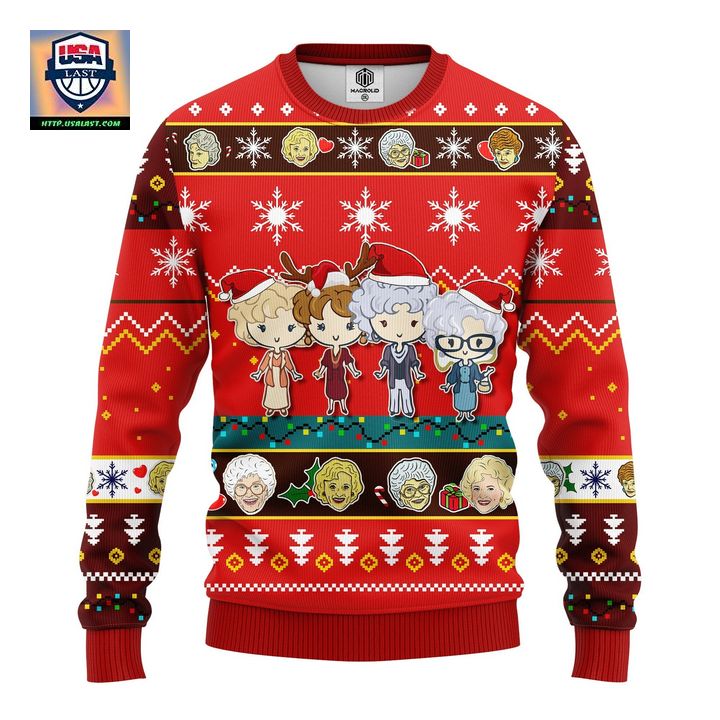 Golden Girls Ugly Christmas Sweater Red 1 Amazing Gift Idea Thanksgiving Gift