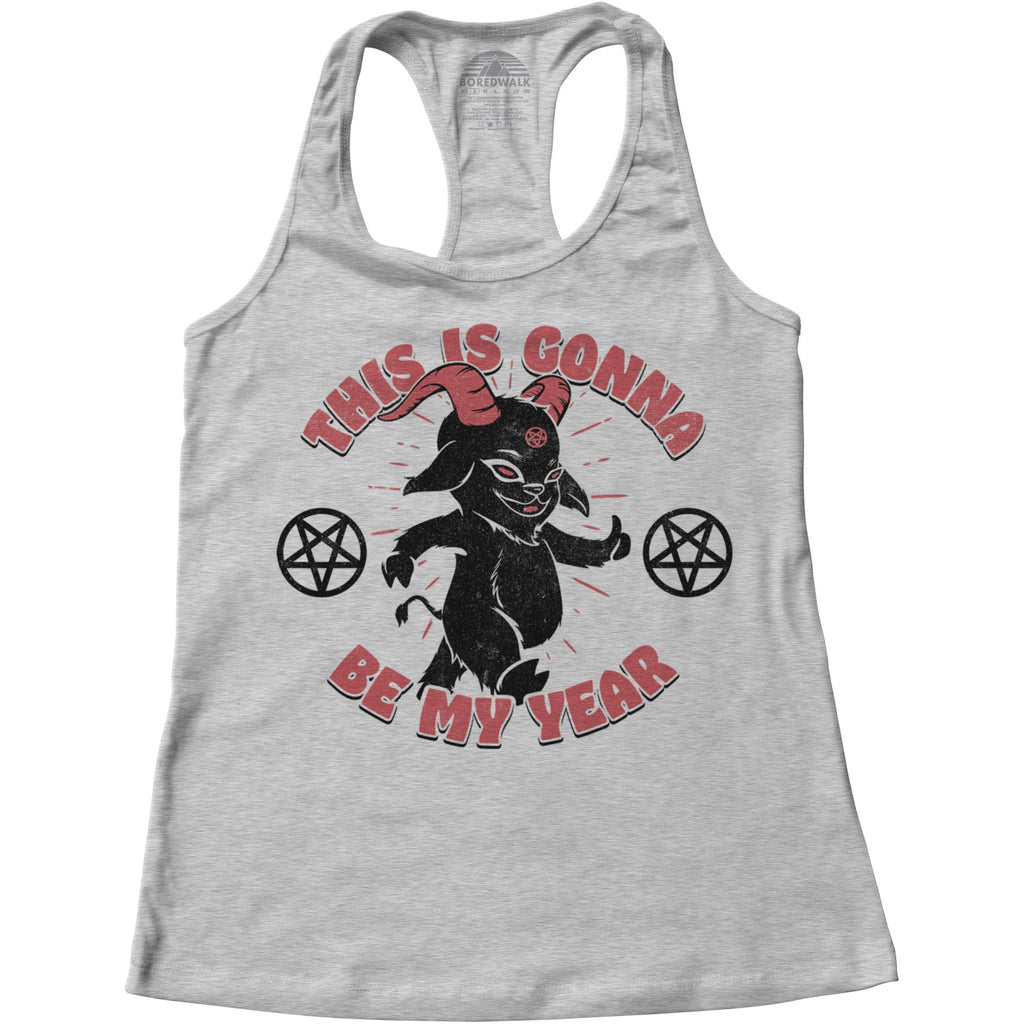 Women's This is Gonna Be My Year Devil Racerback Tank Top