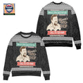 Goodfellas Morries Wigs Dont Come Off Ugly Christmas Sweater Black