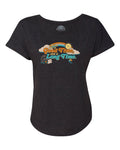 Women's Here for a Good Time Not a Long Time Scoop Neck T-Shirt
