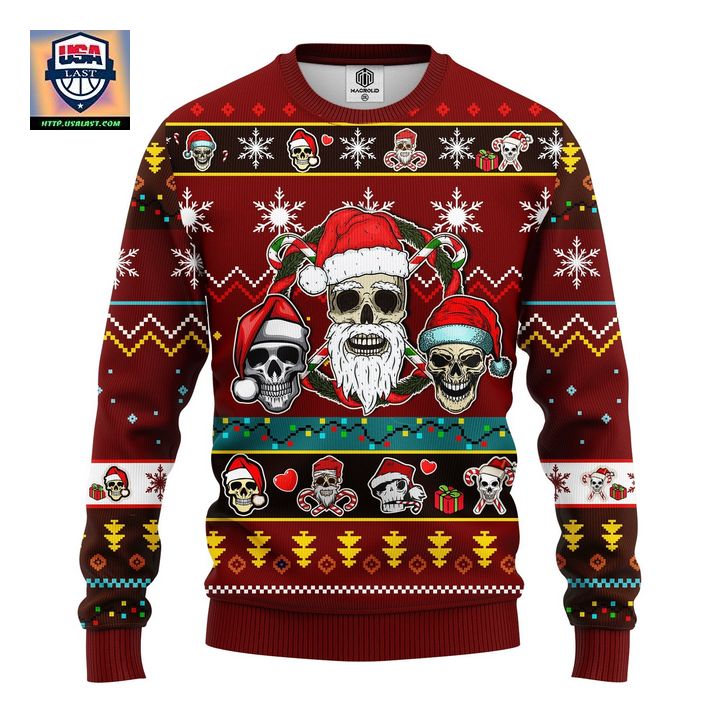 Goth Ugly Christmas Sweater Red Brown 1 Amazing Gift Idea Thanksgiving Gift