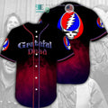 BEST Grateful Dead fire black Baseball Jersey