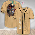 BEST Halloween Horror Characters Guinness Beer Baseball Jersey