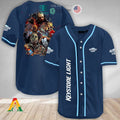 BEST Halloween Horror Characters Keystone Light Baseball Jersey