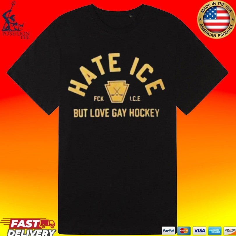 Hate Ice But Love Gay Hockey T-shirt