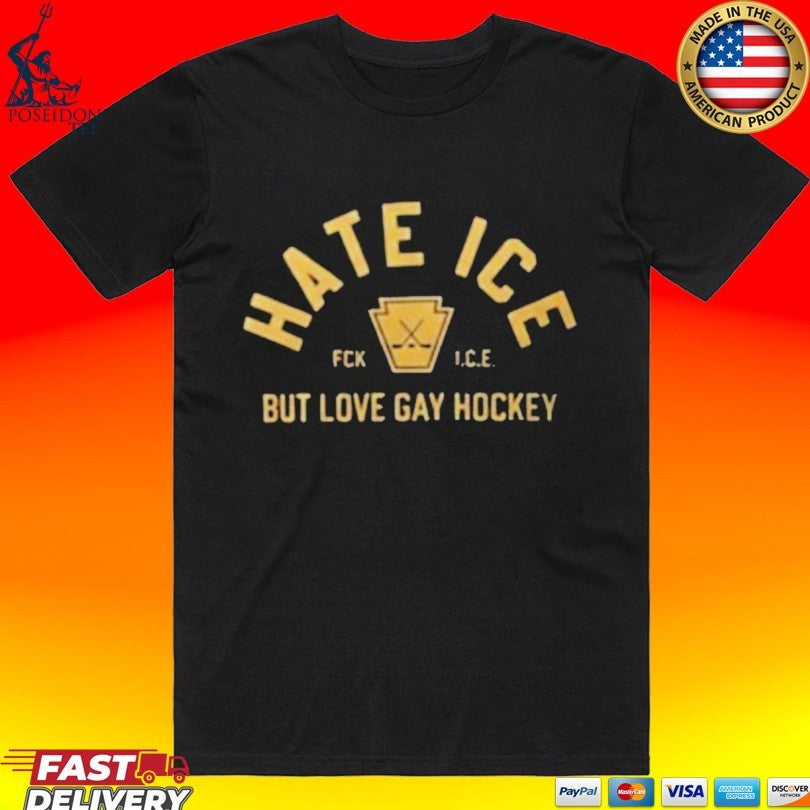 Hate Ice But Love Gay Hockey T-shirt