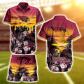 Hawaiian Outfit Series Arizona Cardinals Shirt Short Set