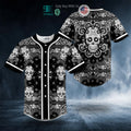 BEST Heart Shaped Eyes Pattern Of Sugar Skull Baseball Shirt