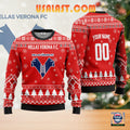 Hellas Verona FC Personalized Ugly Christmas Sweater Red Version