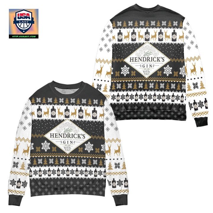 Hendricks Gin Logo Ugly Christmas Sweater