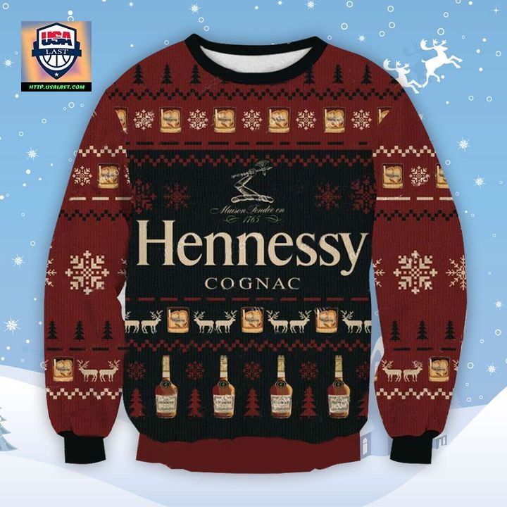 Hennessy Cognac Ugly Christmas Sweater
