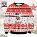 Hertl Impfstoff Dunkel Ugly Christmas Sweater