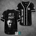He's Back Michael Myers Horror Movie Baseball Jersey