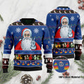 Ho Ho Ho Hippie Santa Claus Christmas Ugly Christmas Sweater For Christmas And Hippie Lovers On Christmas Days