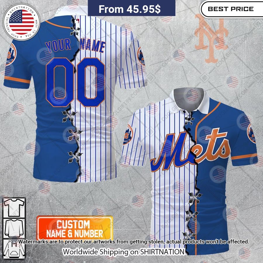 HOT New York Mets Mix Home Away Jersey Polo Shirt