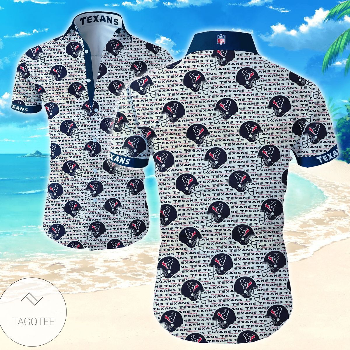 Houston Texans Pride Eloquently Displayed on Hawaiian Shirt
