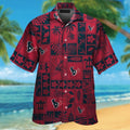 Houston Texans Short Sleeve Button Up Tropical Hawaiian Shirt VER01