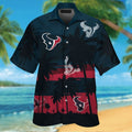 Houston Texans Short Sleeve Button Up Tropical Hawaiian Shirt VER010