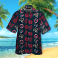 Houston Texans Short Sleeve Button Up Tropical Hawaiian Shirt VER017